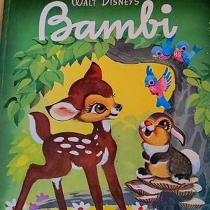 Hardcover vintage Bambi book